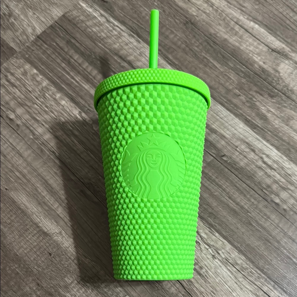 Starbucks Grande Green Textured Tumbler with Straw